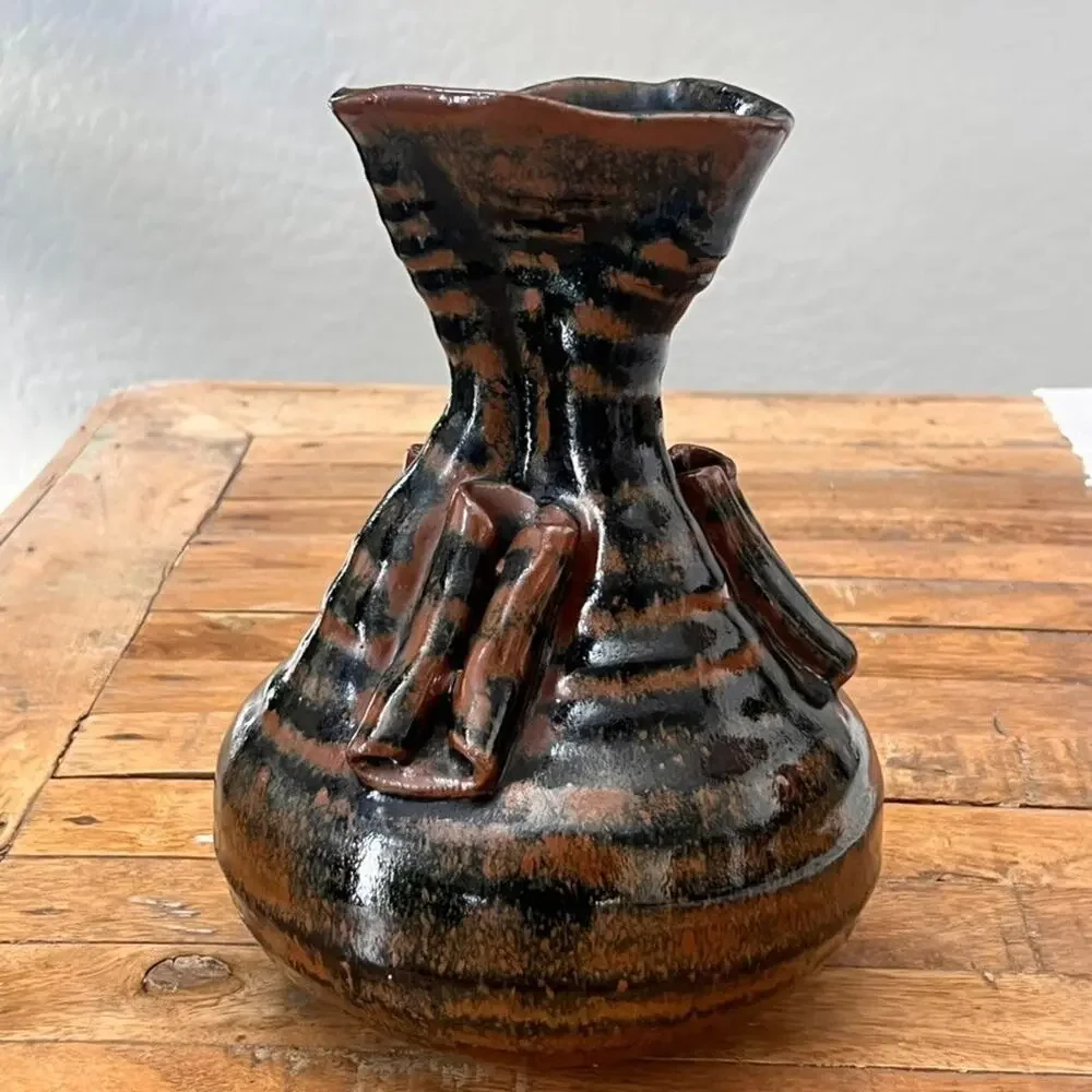 Studio Art Pottery Vase 9.5